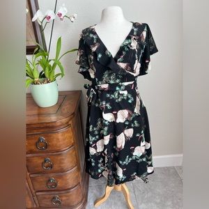 Unique Vintage Wrap Dress Size M